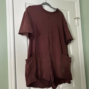 Free people hot shot romper!